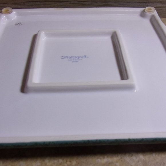 Cheese Board & Knife, Vintage Pfaltzgraff, Orleans Floral Green Pattern, GIFT - Picture 6 of 7